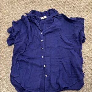 Rip Curl Royal Blue Women's Button-Down Shirt